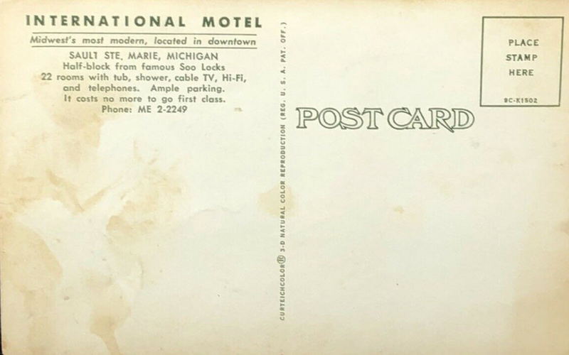 International Motel - Old Postcard